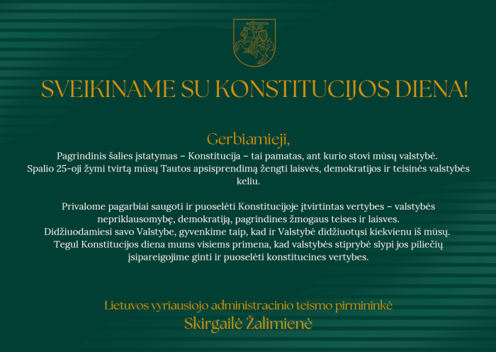 Su Konstitucijos diena!